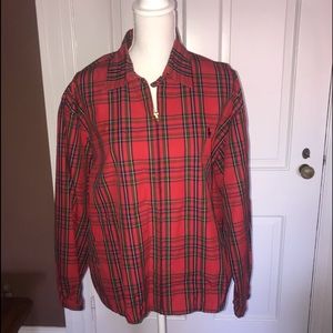 Vintage Ralph Lauren Red Plaid Jacket Size Large